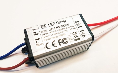 Led-Byt zasilacz stałoprądowy 15W led driver 600mA 9-17V QH-LP3-5X3W.jpg
