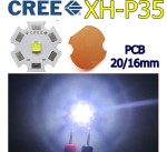 Dioda CREE XH-P35 Cool White 16/20mm PCB biała zimna