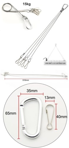 Led-Byt.pl linki zawiesia ze stali nierdzewnej ocynkowane led grow panele hps lampy 15kg 50cm.jpg