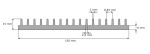 Radiator aluminiowy P3698 150x15x500mm
