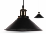 Lampa wisząca E27 LOFT INDUSTRIAL Lampa wisząca LOFT INDUSTRIAL Ø260 mm CZARNA