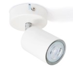 Lampa Kinkiet Oprawa  halogenowa ścienno-sufitowa GU10 pojedyncza biała