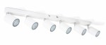 Lampa Kinkiet Oprawa  halogenowa ścienno-sufitowa GU10 sześcioramienna biała
