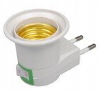 Przejściówka adapter żarówki E27 lampka nocna do gniazdka