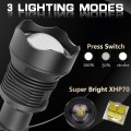 Led-Byt.pl latarka led CREE XH-P70 XHP70.2 XH-P70.2 5000lm zoom 3 tryby pracy USB 26650 18650 (4).jpg