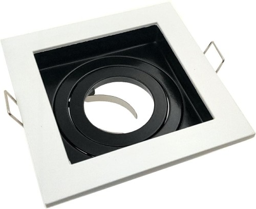 Led-Byt.pl oprawa geminus kwadratowa ruchoma wpuszczana GU10 MR16 halogen led biało czarna.jpg