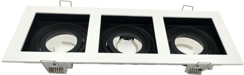 Led-Byt.pl oprawa geminus kwadratowa ruchoma wpuszczana GU10 MR16 halogen led biało czarna potrójna.jpg