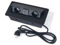 Led-Byt.pl gniazdo wpuszczane w blat power port USB 230V z przewodem czarne 5V 2A (3).JPG