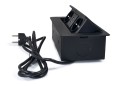 Led-Byt.pl gniazdo wpuszczane w blat power port USB 230V z przewodem czarne 5V 2A (4).JPG