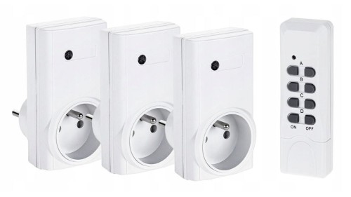 Led-Byt.pl Wyłącznik potrójny Sterowany pilotem KEMOT biały URZ1226 230V (1).JPG