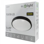 Plafon LED 24V AC/DC 20W 4000K natynkowy okrągły czarny