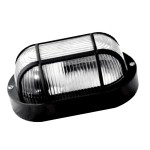 Lampa piwniczna LED 24V AC/DC 10W 4000K natynkowa czarna hermetyczna IP44