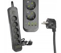 Led-Byt.pl przedłużacz listwa zasilająca 5x 230V 4x USB USB-C 200cm 2m wyłącznik uziemienie (2).JPG