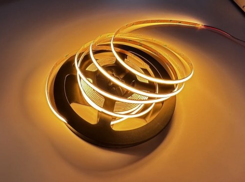 Led-Byt.pl taśma led COB neon 12V zółta yellow 45W 9W 2400 480 led 5 lat gwarancji 8mm.jpg