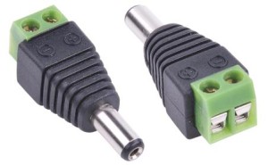 Wtyk zasilania DC 2.1/5.5 z szybkozłączką męski