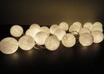 Lampki cotton ball 230V świecące kule 20 LED 6m białe