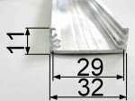 Profil aluminiowy WIDE surowy na wymiar