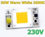 Dioda LED 50W 230V BRIDGELUX WARM WHITE 3500K biała ciepła