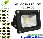 Halogen naświetlacz LED STEROWANY PILOTEM RF 10W 12-24V DC BARWA DO WYBORU